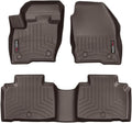 WeatherTech Custom Fit FloorLiners for Lincoln MKX, Nautilus, 1st & 2nd Row (47845-1-2), Cocoa