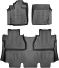 WeatherTech Custom Fit FloorLiners for Toyota Tundra - 1st & 2nd Row (444081-440938), Black