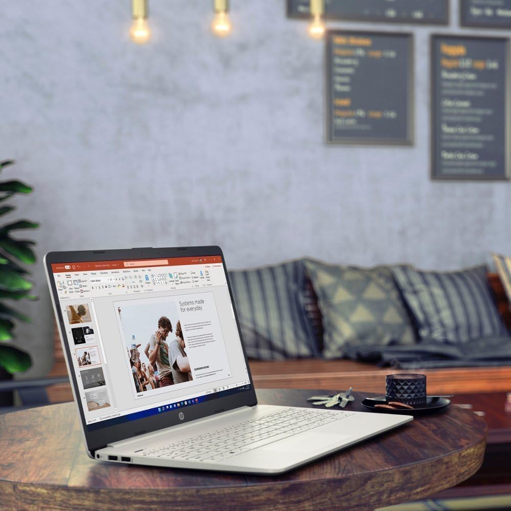 HP 2023 Laptop, 15.6' HD Display, AMD Ryzen 3 5300U (4 cores), 12GB RAM, 512GB SSD, AMD Radeon Graphics, Wi-Fi, Bluetooth, Numeric Keypad, Windows 11 Home