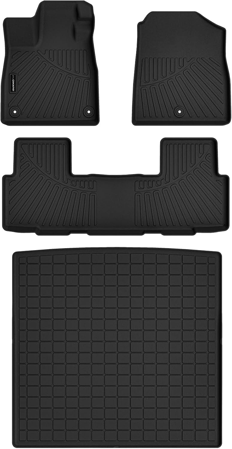 Auxko All Weather Floor Mats Cargo Mat for Honda Passport 2026 TPE Liners All Season Accessories Guard Odorless Anti-Slip Floor Liners Trunk Tray for Honda Passport 2026