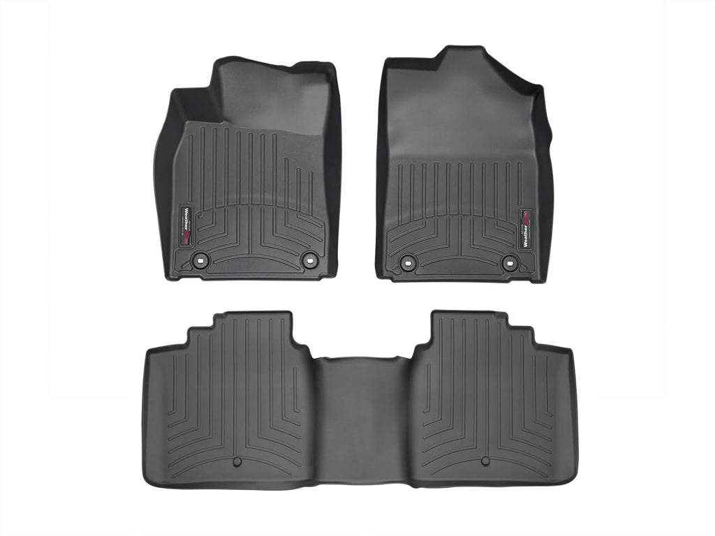WeatherTech Custom Fit FloorLiners for Lexus ES - 1st & 2nd Row (44476-1-3), Black