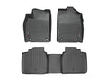 WeatherTech Custom Fit FloorLiners for Lexus ES - 1st & 2nd Row (44476-1-3), Black