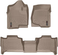 WeatherTech Custom Fit FloorLiners for Cadillac Escalade ESV, Escalade ESV, Escalade ESV - 1st & 2nd Row (45066-1-6), Tan