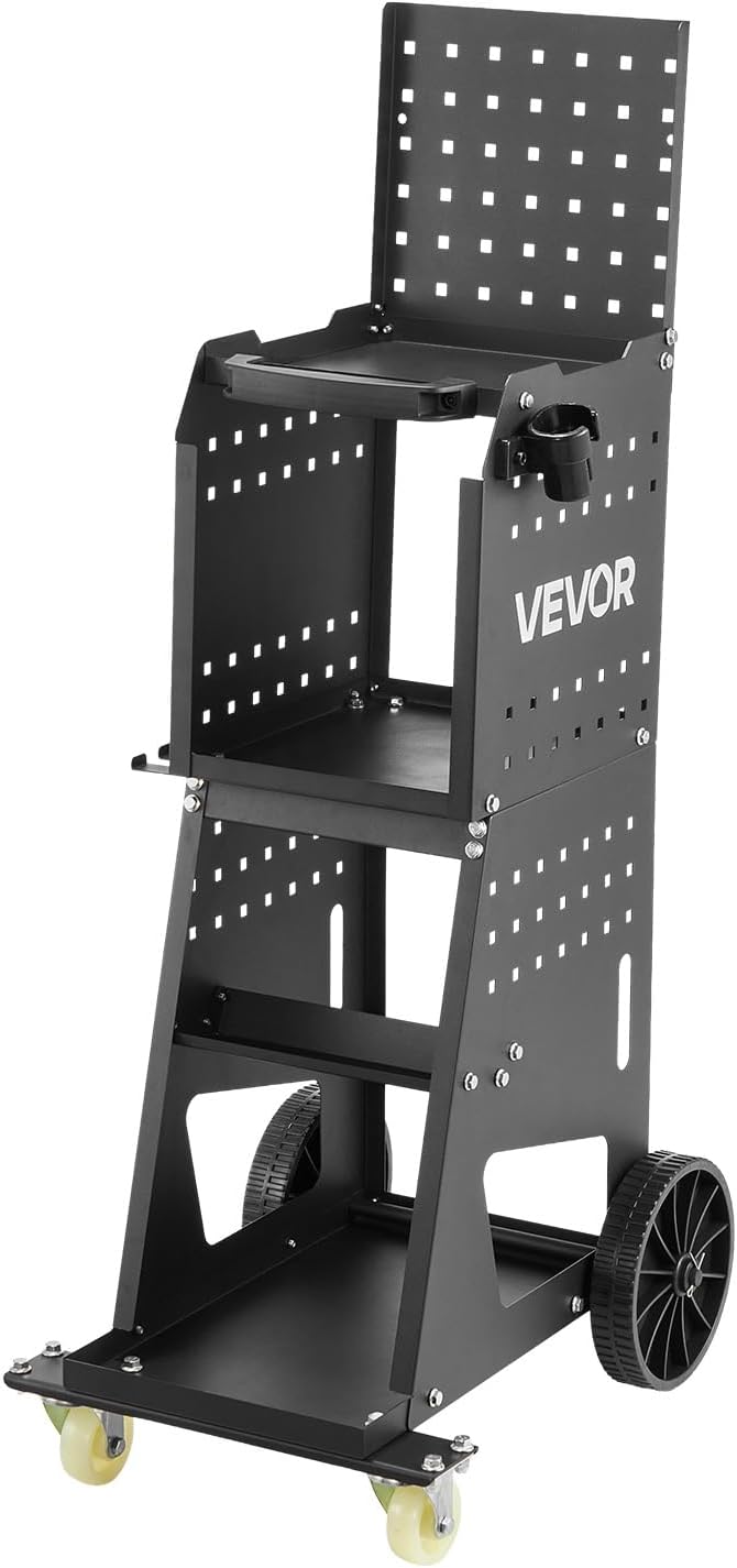 VEVOR Stud Welder Dent Repair Kit & Welding Cart, 3KW Spot Welder with 2 Welding Guns and 7 Modes, 110V Auto Body Spot Welding Dent Repair Machine for Steel Panel Repair