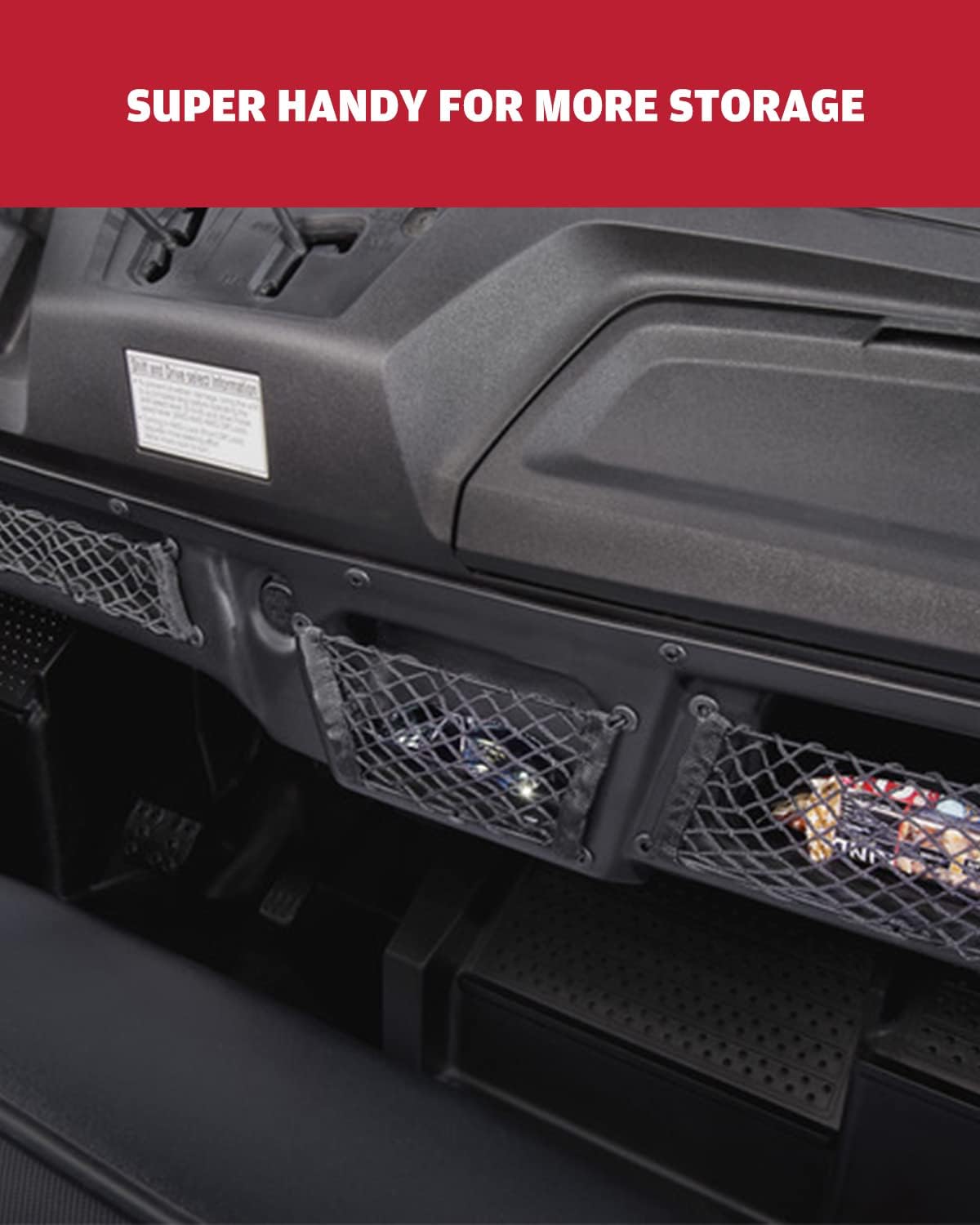 A & UTV PRO Under Dash Storage Pocket Box, Compatible with 2014-2024 Honda Pioneer 700 Accessories,Replace OEM #08L73-HL3-A41