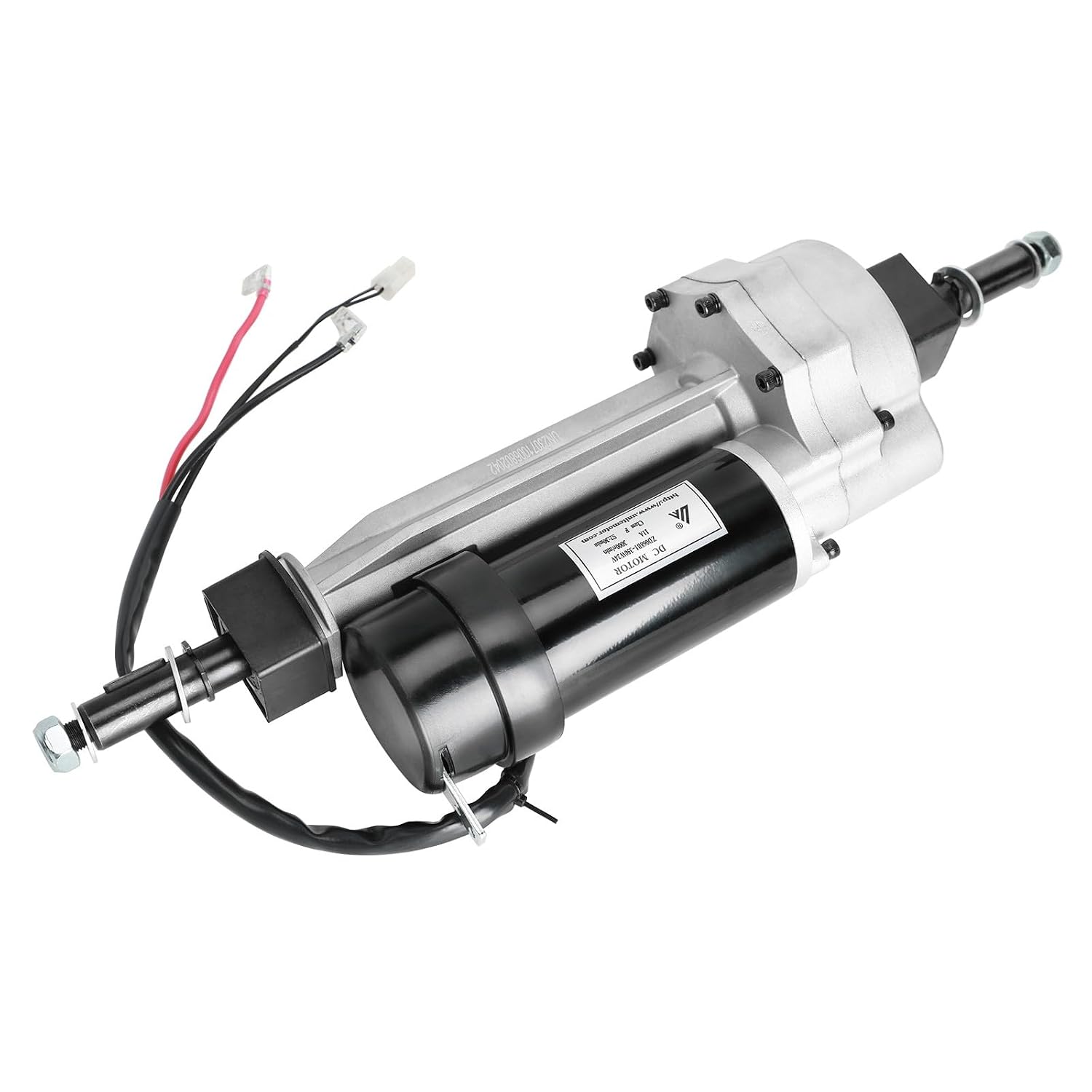 24V 350W Electric Motor Transaxle Differential, 11A 3000r/min for Electric Mobility Scooter Powered Wheelchair Electric Trolley Cart Tricycles, with Pack of 2 Rear 9x3.50-4 Wheel Tire