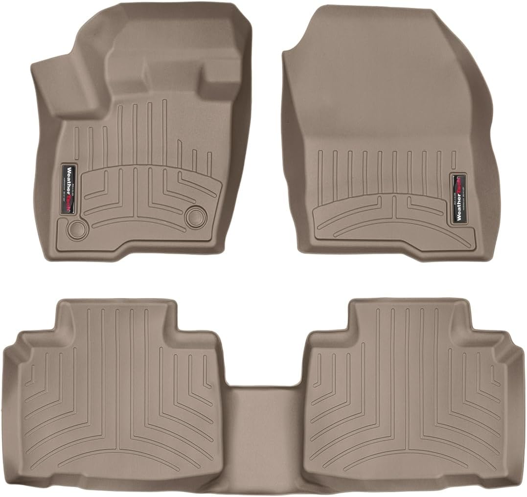 WeatherTech Custom Fit FloorLiners for Ford Edge, Edge ST, 1st & 2nd Row (45815-1-2), Tan