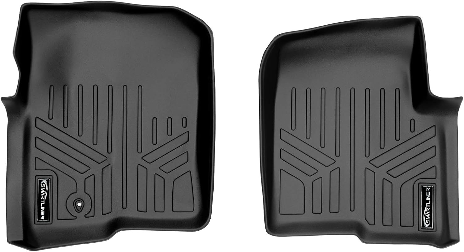 SMARTLINER Custom Fit Floor Mats 1st Row Liner Set for 2004-2008 Ford F-150