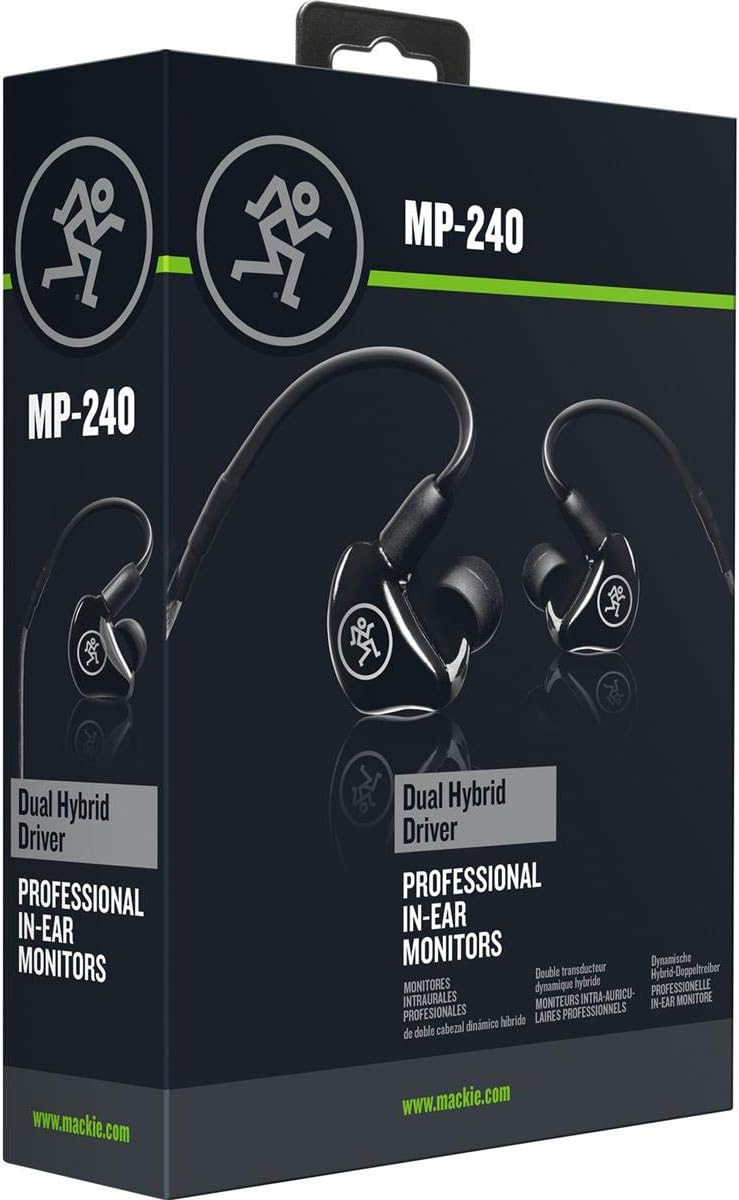Mackie MP Series In-Ear Headphones & Monitors with Dual Hybrid Drivers (MP-240)