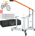 VEVOR Dirt Bike and Dual Sport Tire Changer, Fits for 16'-21' Wheels, 15/17/20/25 mm Axles, Heavy Duty Dirt Bike Tire Changing Tool Kit with Bead Breaker, Irons, Protective Sleeves, and Storage Bag
