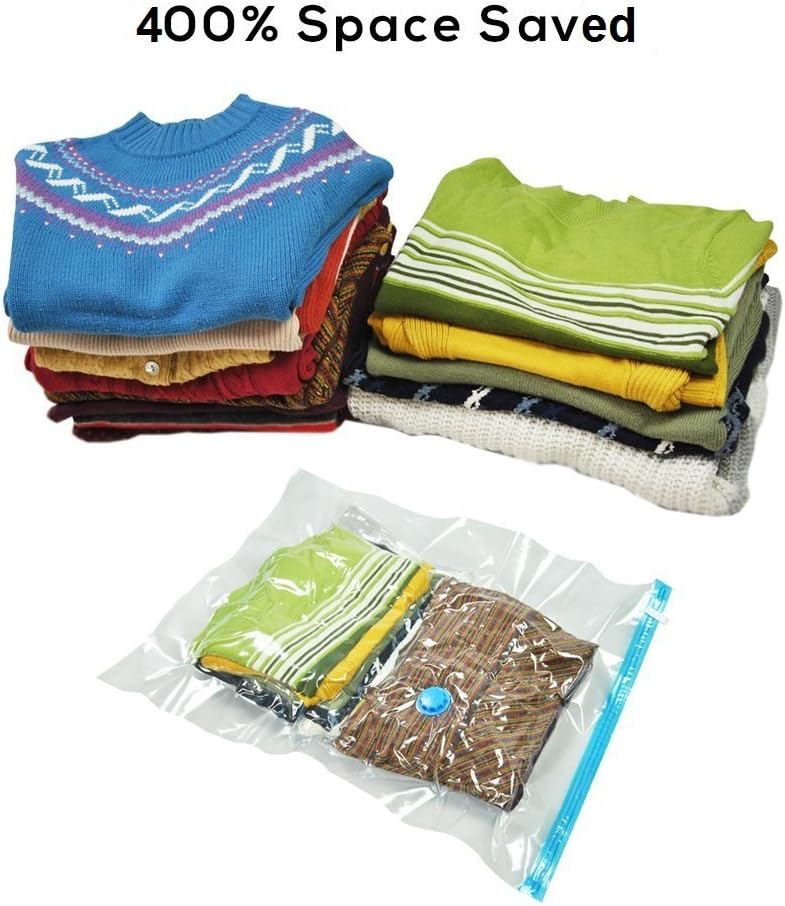 100x Quantity Space Saver Storage Dual Double Zipper Extra Tight Seal Bags for Travel, Suitcase, Moving, and Household use in size 36'x28' / 90cm x 70cm