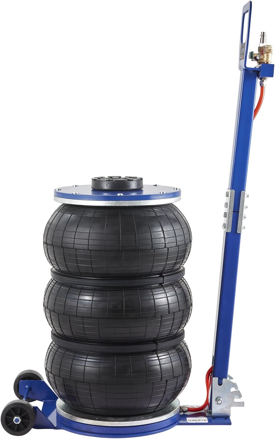 VEVOR Triple Bag Air Jack, 5 Ton/11000 lbs | Six Steel Pipes, Lift up to 18.5 inch/470 mm, 3-5 s Fast Lifting, Adjustable Handle, For Car, Garage, Repair