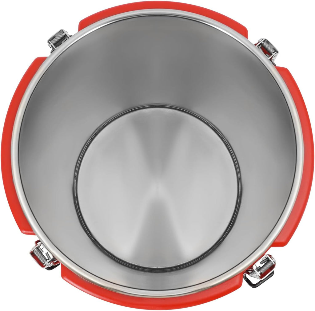 Insulated Stainless Steel Ice Bucket with Lid 40L Insulated Bucket Insulated Soup Container Extra Large Elegant Party Bucket Insulated Soup Carrier Bar Accessories