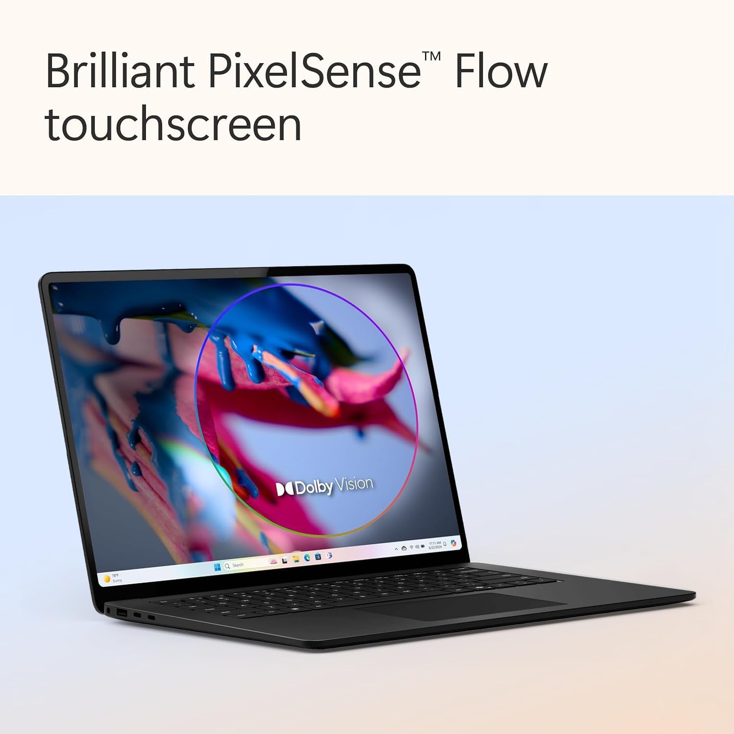 Microsoft Surface Laptop 7 AI Copilot+ PC for Business (15' 2K+ Touchscreen, Snapdragon X Elite (> Intel i7-1355U), 16GB, 1TB SSD) 22-Hr Long Battery Life, Backlit, Wi-Fi 7, IST Hub, Win 11 Pro, Black