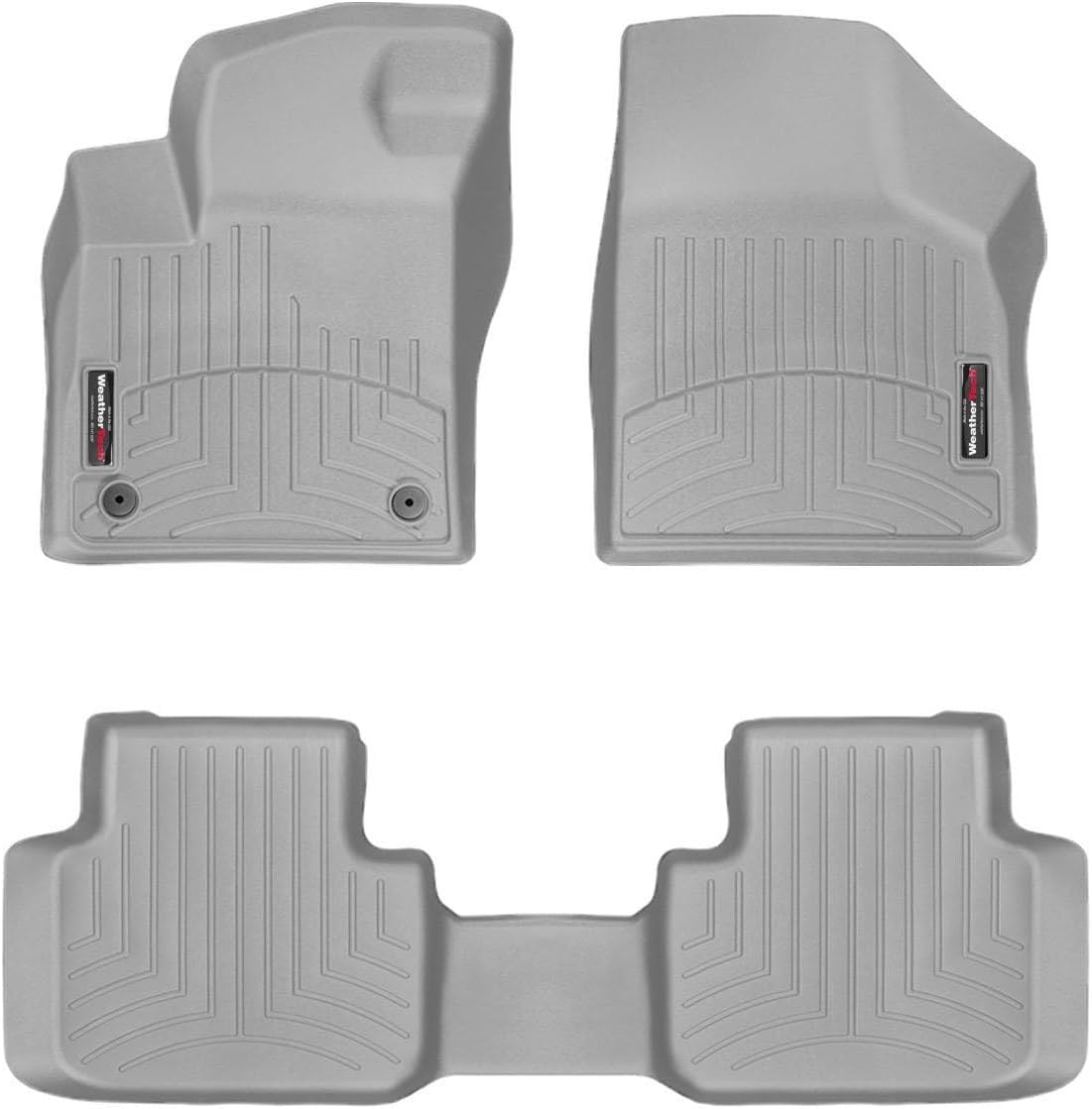 WeatherTech Custom Fit FloorLiners for VW Atlas, Atlas Cross Sport, Atlas - 1st & 2nd Row (4615501-4610844), Grey