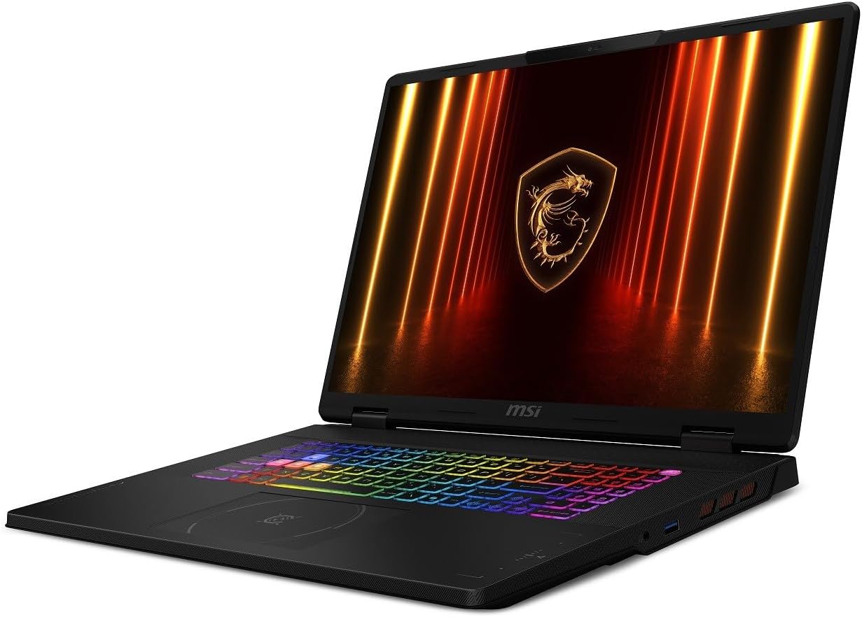 msi Crosshair 18 Gaming Laptop, 2025, 18' 2560x1600 240Hz, Intel 24-Core Ultra 9 275HX, NVIDIA GeForce RTX 5070, 64GB DDR5, 2TB SSD, Win11 Home, RGB Backlit KB, Wi-Fi 6E, BT 5.3,720p Camera, Black