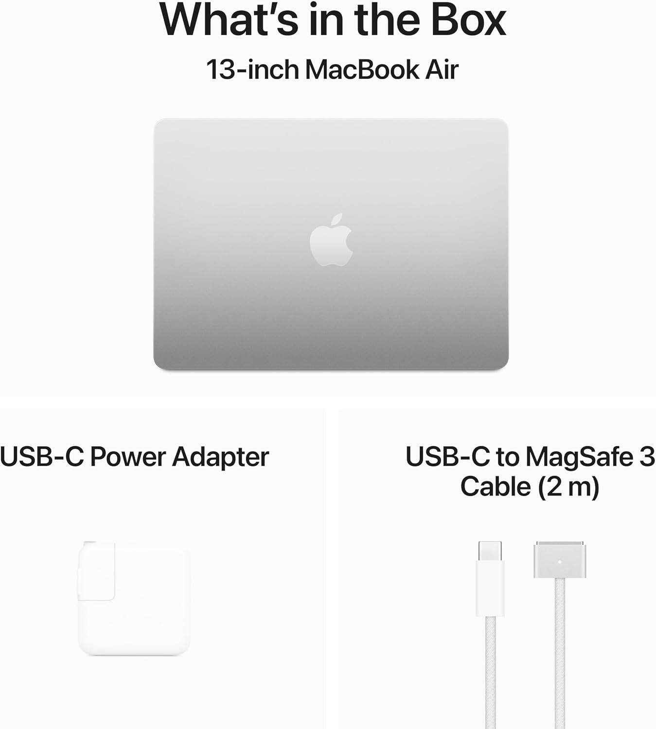 Apple 2024 MacBook Air 13-inch Laptop with M3 chip: Built for Apple Intelligence, 13.6-inch Liquid Retina Display, 8GB Unified Memory, 256GB SSD Storage, Backlit Keyboard, Touch ID; Silver