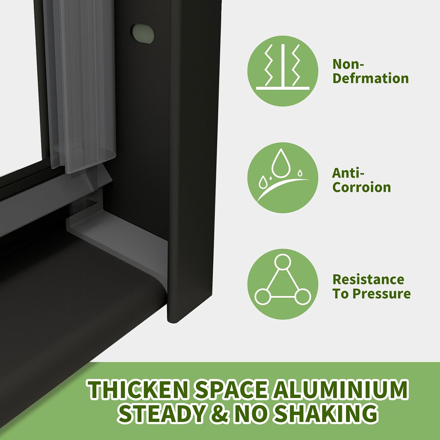 ACE DECOR 56-60' W x 70' H Semi-Frameless Shower Door, Double Sliding Shower Door with 1/4' (6mm) Clear SGCC Tempered Glass, Matte Black Finish Shower Doors, Reversible Installation