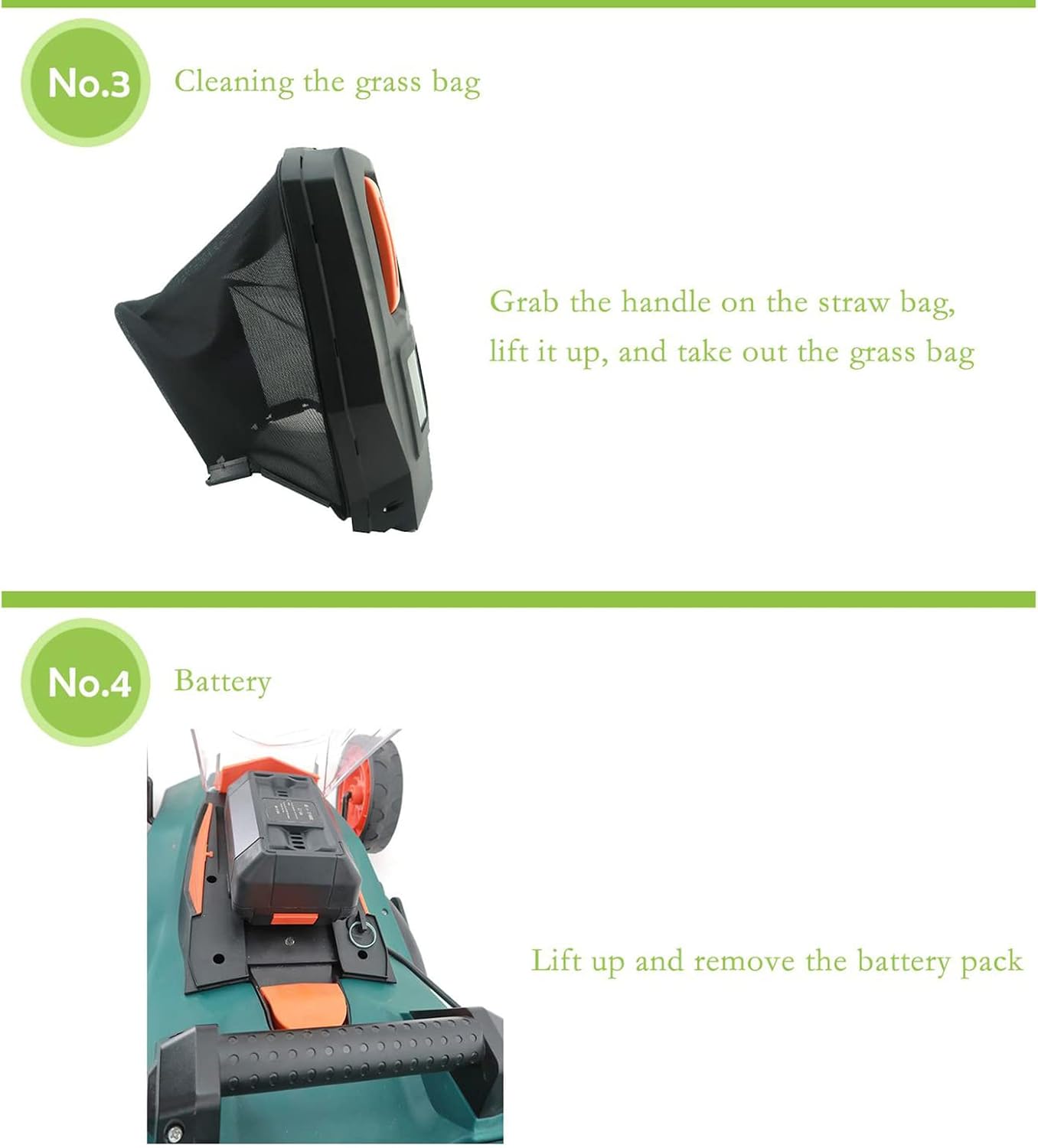 40V Lithium-Ion Electric Lawn Mowers Portable Cordless Self-propelled Lawn Mowers with 4 Adjustable Cutting Heights,25L Bagging Machines
