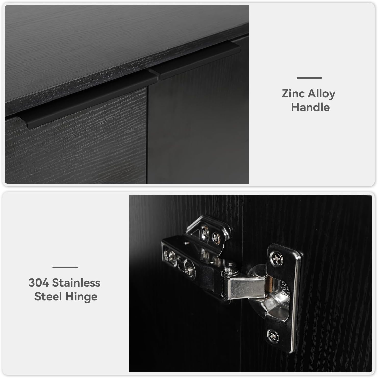 28 Inch Black Floating Bathroom Vanity with 1-Door and 1-Drawer, Modern Wall Mounted Cabinet with Black White Ceramic Vessel Sink Top