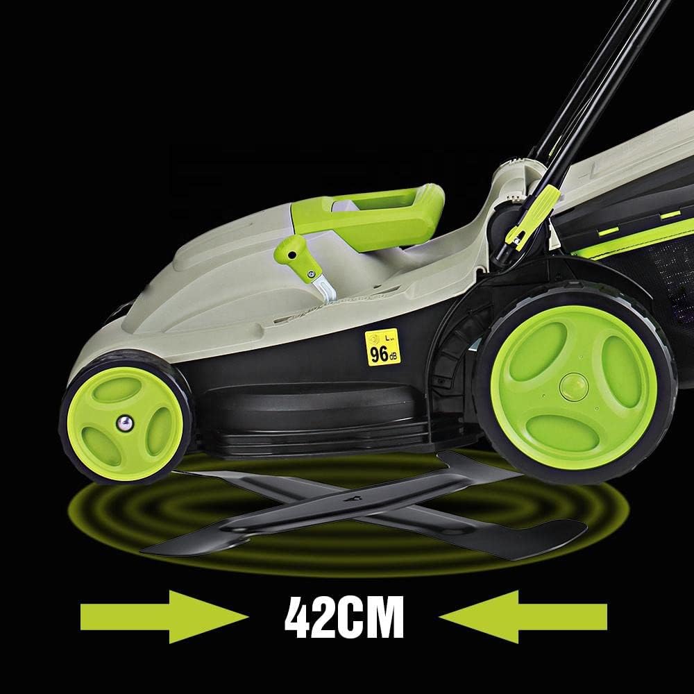 2-in-1 Electric Corded Lawn Mowe Self-propelled Lawn Mowers Portable Electric Lawn Mowers with Folding Handle Outdoor Electric Lawn Mower