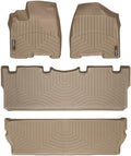 WeatherTech Custom Fit FloorLiner for Toyota Sienna - 1st, 2nd, & 3rd Row (Tan)