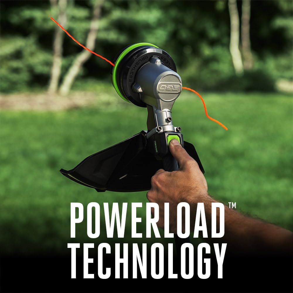 EGO Power+ String Trimmer, Battery Powered, 16' Trimmer for Weeds and Grass with POWERLOAD, Telescopic Carbon Fiber Shaft, Includes 56V 2.5Ah Battery and Charger - ST1611T