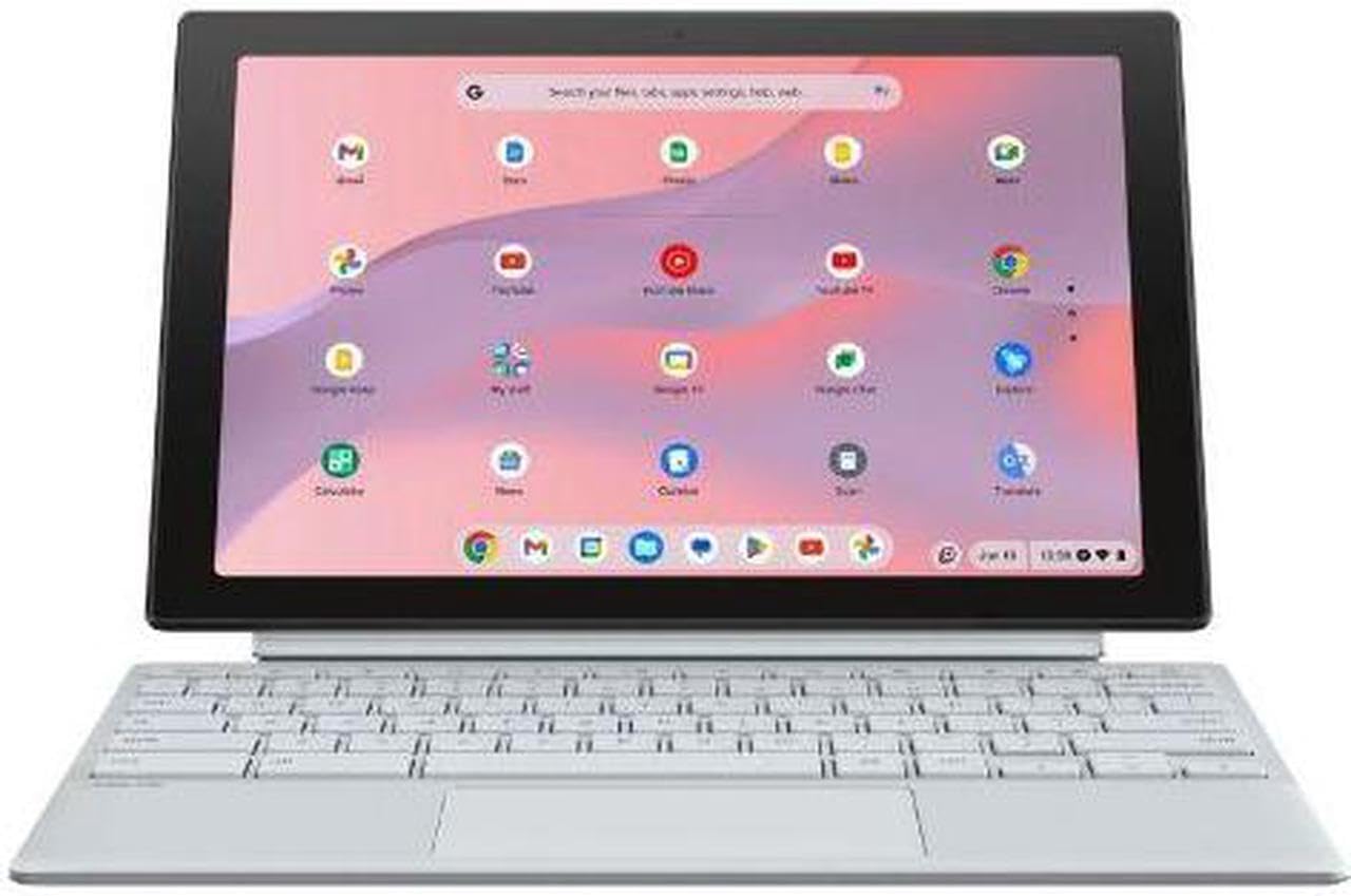 ASUS Chromebook 10.5' WUXGA Touch Laptop MediaTek Kompanio 520 2.0 GHz ARM Mali-G52 MC2 8GB LPDDR4X 128G eMMC ChromeOS - CM3001DM2A-WS88T-S