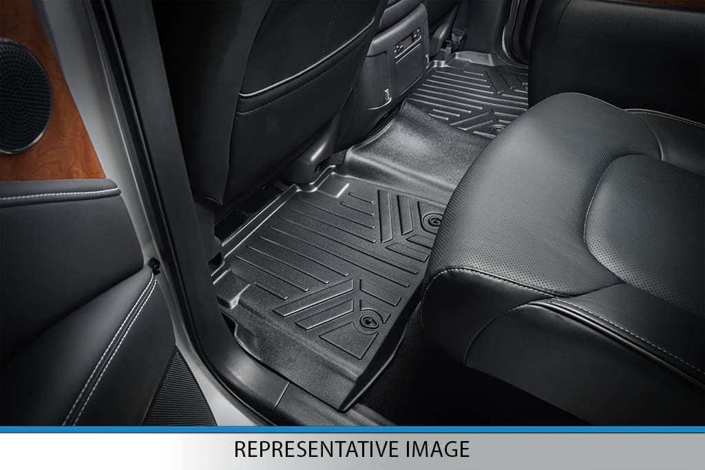 SMARTLINER Custom Fit Floor Mats 2 Row Liner Set for 2015-2016 Tesla Model S