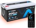 24V 200AH Self-Heating Trolling Motor LiFePO4 Lithium Battery, VATRER POWER Deep Cycle LiFePO4 Battery with 5120W Built-in 200A BMS for Trolling Motors, Marine, RV, Off-Grid Applications