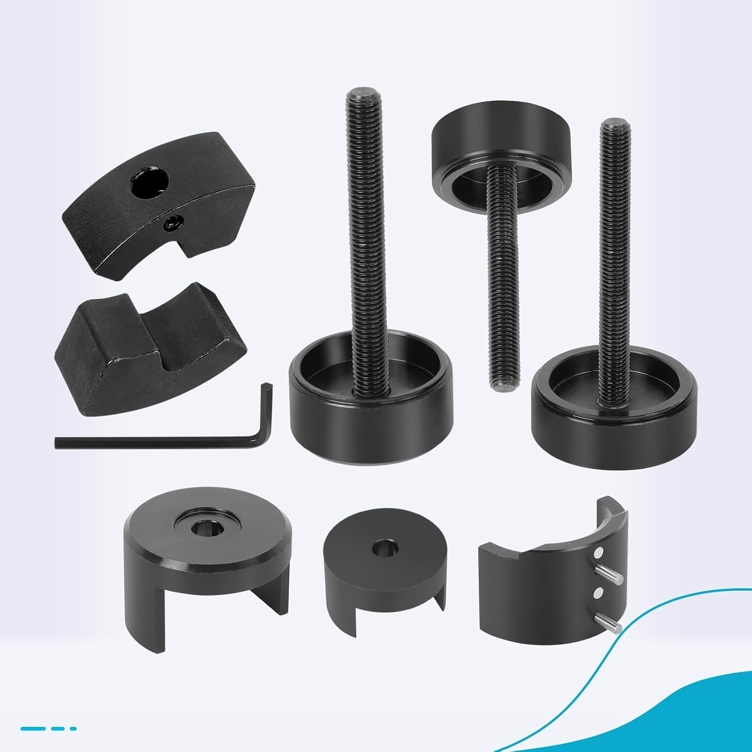 Bushing Press Removal Kit Compatible with Toyota Camry & Corolla MPV, Rear Axle Control Arm Suspension Bushing Removal Installer Tool Kit for Avensis, Previa, Yaris, Picnic, Replace for 48725-28050