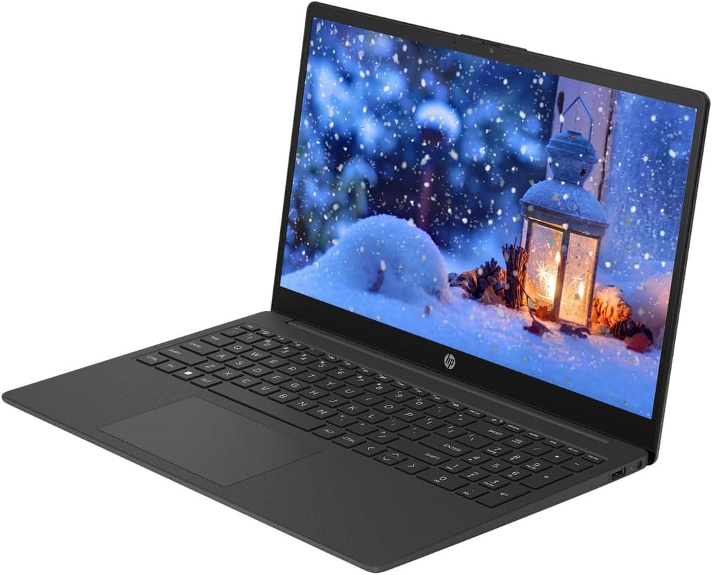 HP 15.6' FHD Touchscreen Laptop Computer, 16GB RAM 256GB SSD, 8-Core AMD Ryzen 7, Windows 11, Copilot AI-Ready, WiFi-6, PLUSERA Earphones & 8-in-1 Hub Included, Black