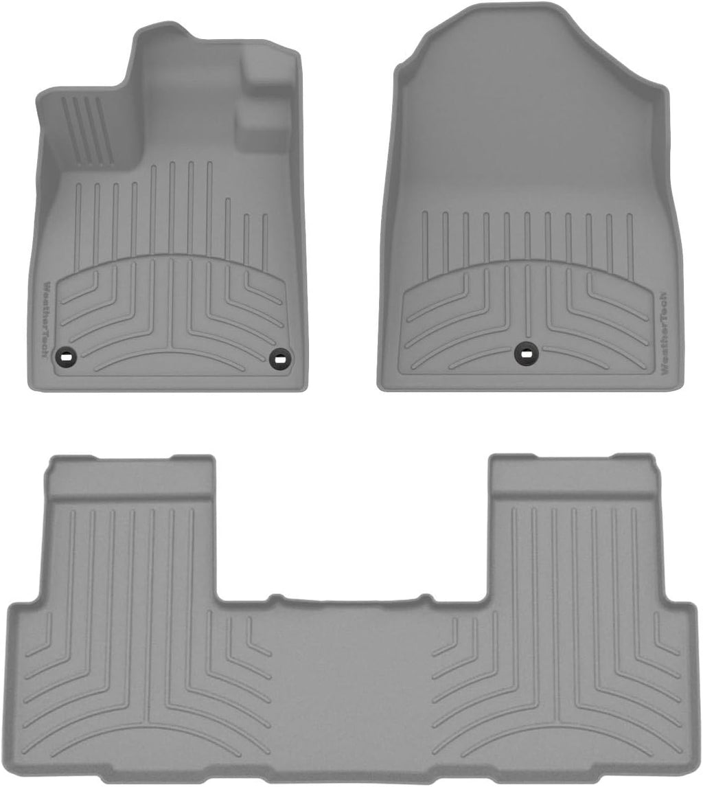 WeatherTech FloorLiner HP Custom Fit Floor Mats for Honda Passport 1st & 2nd Row (461796-1-3IM), Grey
