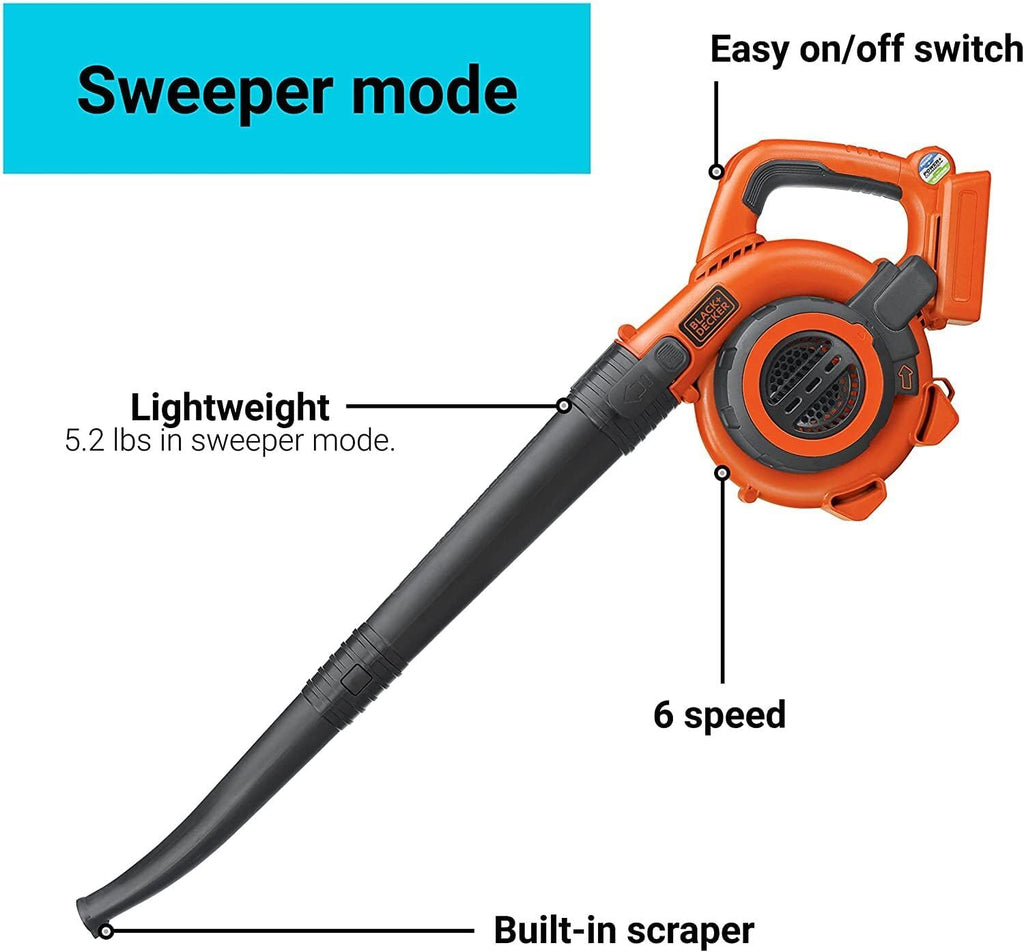 BLACK+DECKER 40V MAX* Cordless Hard-Surface Sweeper with POWERCOMMAND (LSW36)