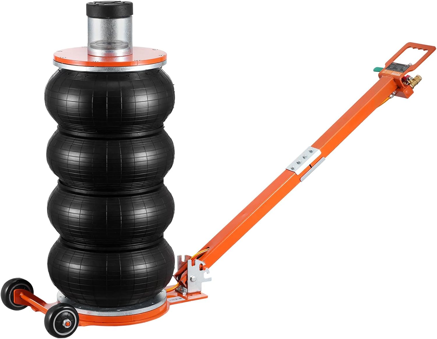 VEVOR Air Jack, 6 Ton/13000 lbs Quadruple Bag Air Jack, Lift up to 26.5', with Heightened Column & Adjustable Handle, Thick Rubber Pad, 2-5 S Fast Lifting Pneumatic Jack for Car, SUV, Pickup Truck