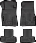 Husky Liners Weatherbeater Floor Mats | Fits 2010-2014 Ford Mustang | Front & 2nd Row, 4-pc Black - 98371