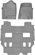 WeatherTech FloorLiner HP Custom Fit Floor Mats for Chevrolet Tahoe, Yukon Full Set (46607-1-0IM), Grey