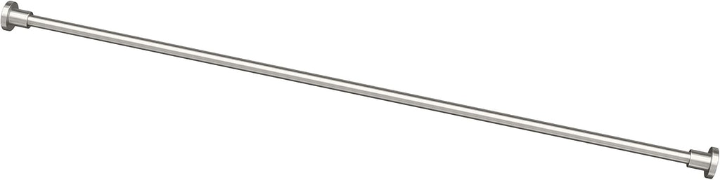 Gatco 829SN Modern Minimalist Straight Shower Rod Set, 60 Inch, Satin Nickel