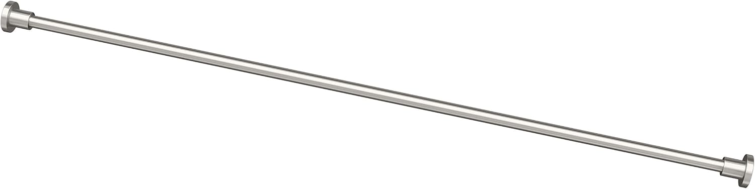 Gatco 829SN Modern Minimalist Straight Shower Rod Set, 60 Inch, Satin Nickel