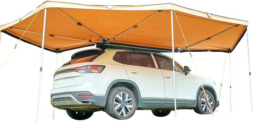 VEVOR 270 Degree Awning, 133 sq.ft Passenger Side Vehicle Awning, UV50+ Waterproof Car Side Awnings with Carry Bag, All-Weather Overland Awnings Car Shelter for SUV Van Truck Camping