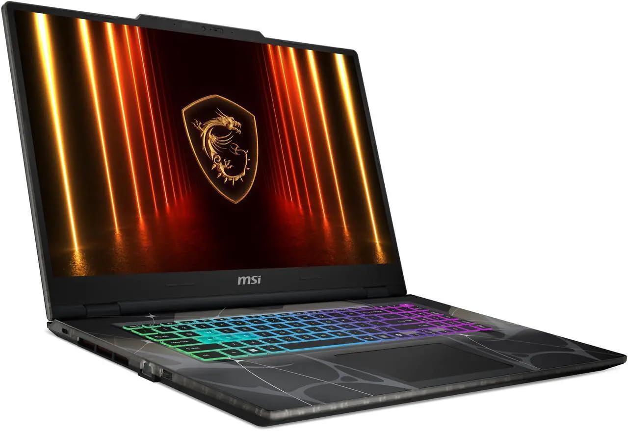 msi Cyborg 17 Gaming Laptop, 2025, 17.3' 1920x1080 144Hz, Intel 10-Core 7 240H, NVIDIA GeForce RTX 5060, 24GB DDR5, 2TB SSD, Win11 Home, RGB Backlit KB, Wi-Fi 6E, BT 5.3, 720p HD Camera, Black