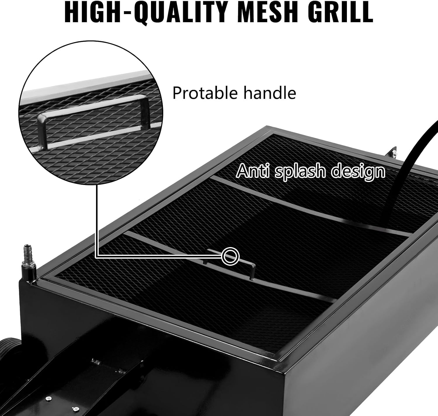VEVOR Low Profile Oil Drain Pan, 25 Gal Oil Drain Pan with 110V High-Flow Electric Pump, Large Capacity Oil Change Pan with 7.2ft Hose & Folding Handle, Rolling Oil Drain Cart for Trucks, Buses, RVs
