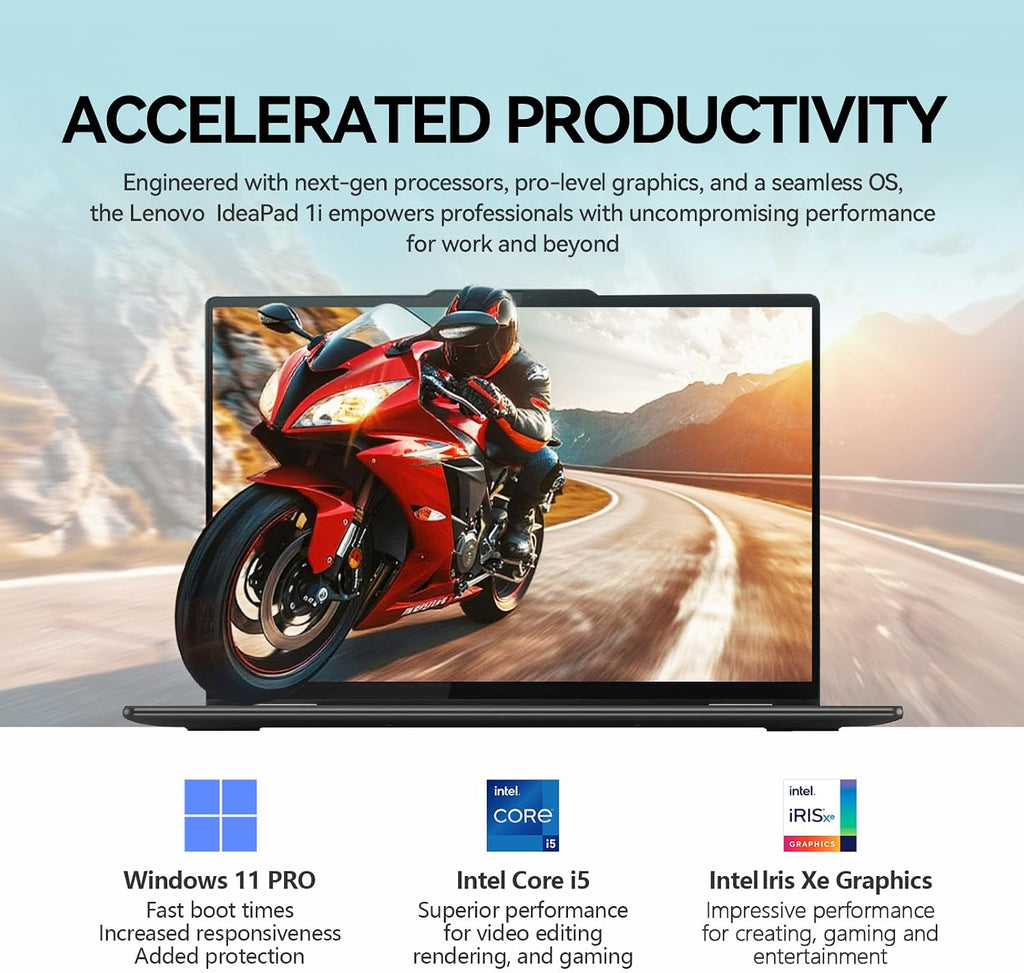Lenovo 2026 Ideapad 1i 15 Inch Touchscreen Laptop Computer, 15.6' FHD IPS Touch Screen Laptop, Intel Core i5-1335U (10-Cores, >i7-1255U), Windows 11 Pro 16GB RAM 1TB SSD, 10-Key Number Pad, wYGYTE