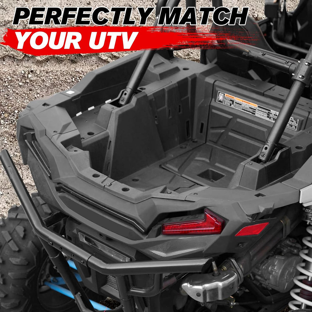 A & UTV PRO Left Side Rear Box Section for Polaris RZR XP 1000/ XP 4 1000 / XP Turbo/XP 4 Turbo 2014-2023, Combined Rear Luggage Storage Bed Box Accessories, Replace # OEM 5454271, LH,Black