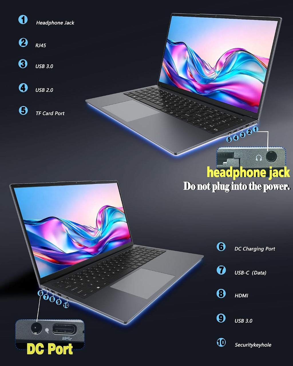 17 Inch Laptop with 3500U, 8GB RAM, 512GB SSD, FHD IPS Display, Backlit Keyboard, Webcam,RJ45, Dual Wi-Fi, Bluetooth 5.0, HDMI, USB 3.0, Type-C