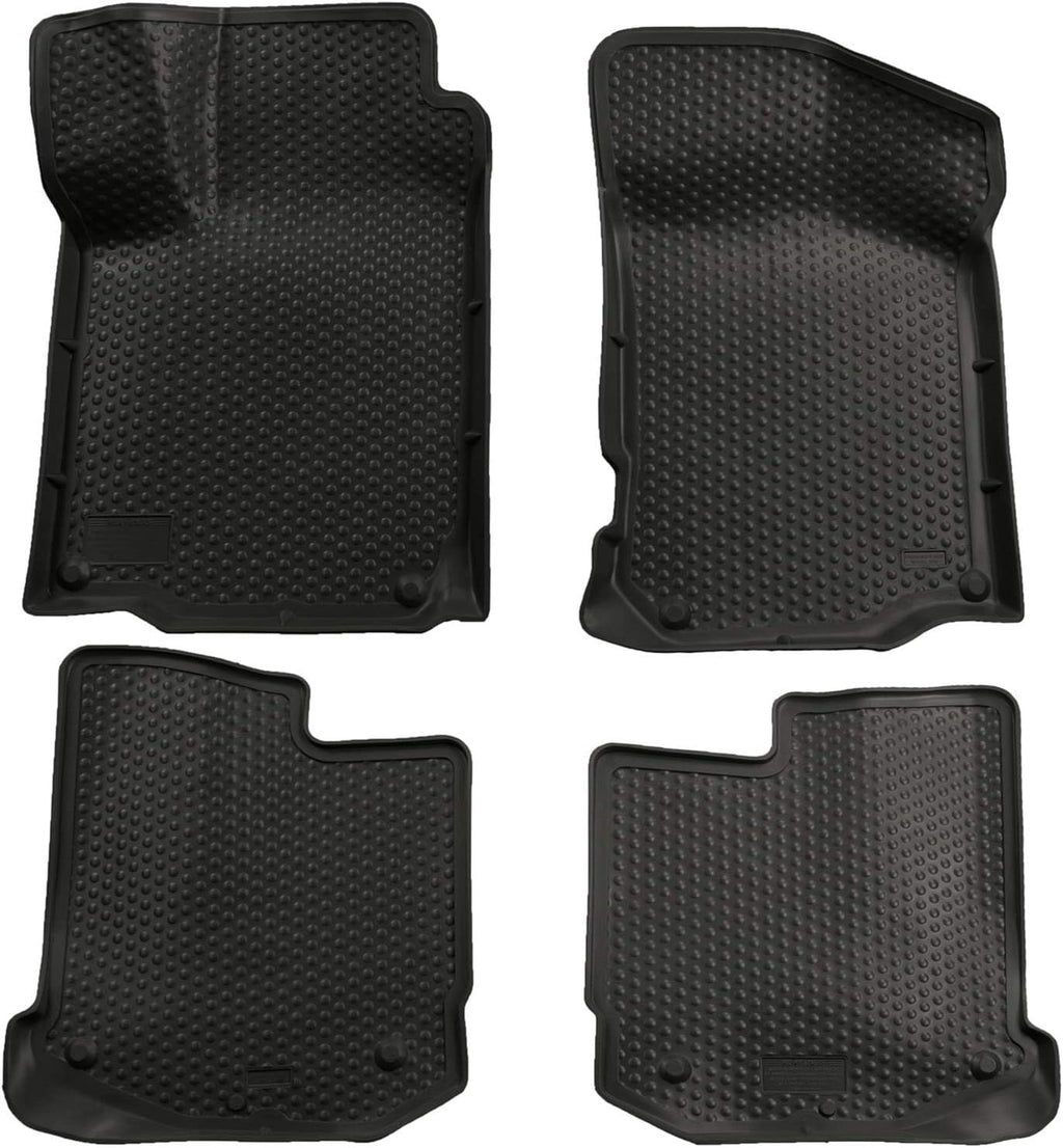 Husky Liners Classic Style Floor Mats | Fits 2000-2004 Volkswagen Golf & Jetta; 1998-2010 Beetle | Front & 2nd Row, 2-pc Black - 89311