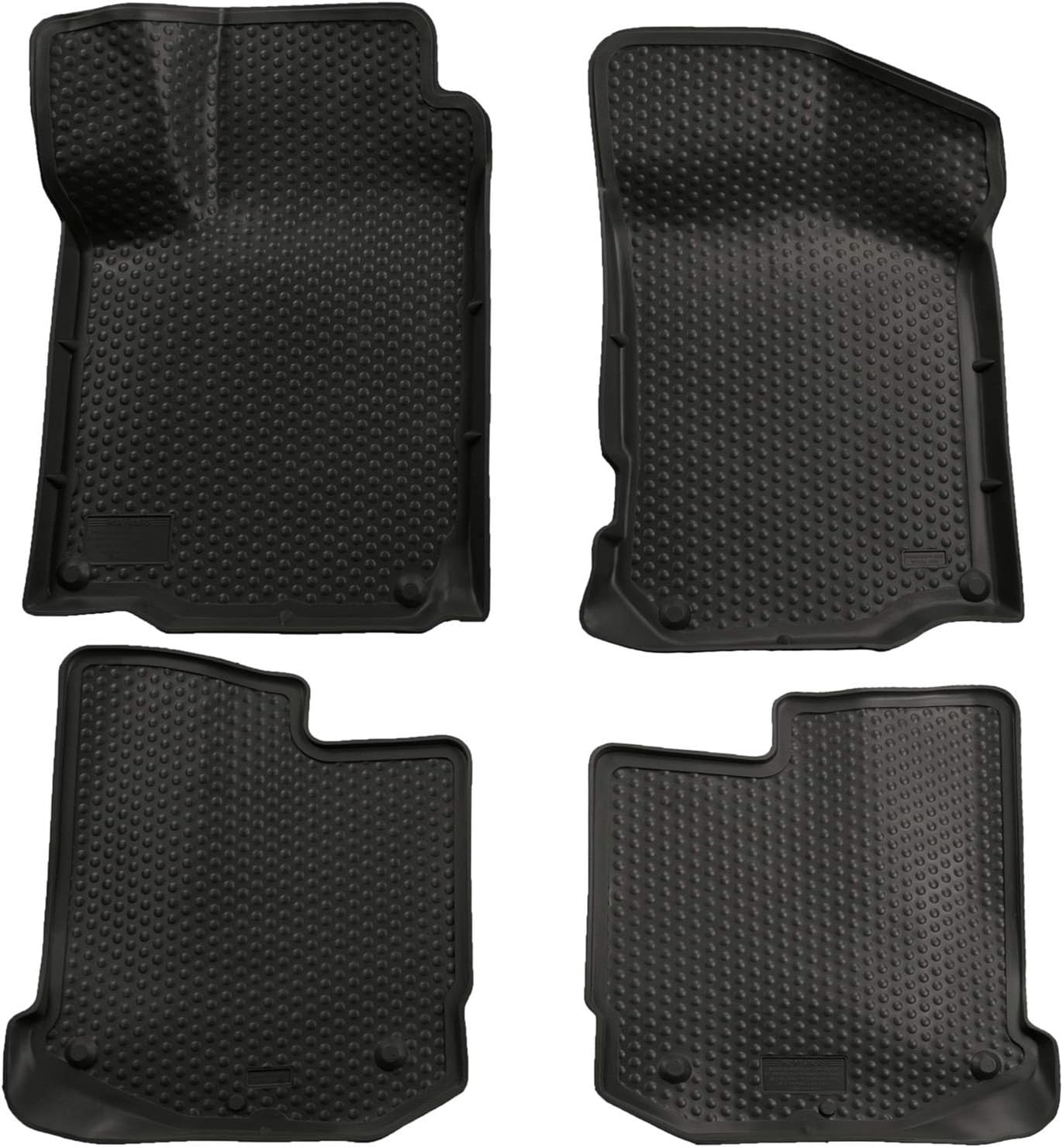 Husky Liners Classic Style Floor Mats | Fits 2000-2004 Volkswagen Golf & Jetta; 1998-2010 Beetle | Front & 2nd Row, 2-pc Black - 89311