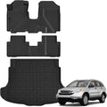 Auxko All Weather Floor Mats Cargo Mat for Honda CRV 2007 2008 2009 2010 2011 All Season TPE Accessories Guard Odorless Anti-Slip Floor Liners Trunk Mat