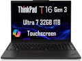 Lenovo ThinkPad T16 Gen 3 Business AI PC Laptop (16' FHD+ Touchscreen, Intel 12-Core Ultra 7 155U (>i7-1355U), 32GB DDR5 RAM, 1TB SSD), 2x Thunderbolt 4, Backlit, Fingerprint, 5MP Webcam, Win 11 Pro