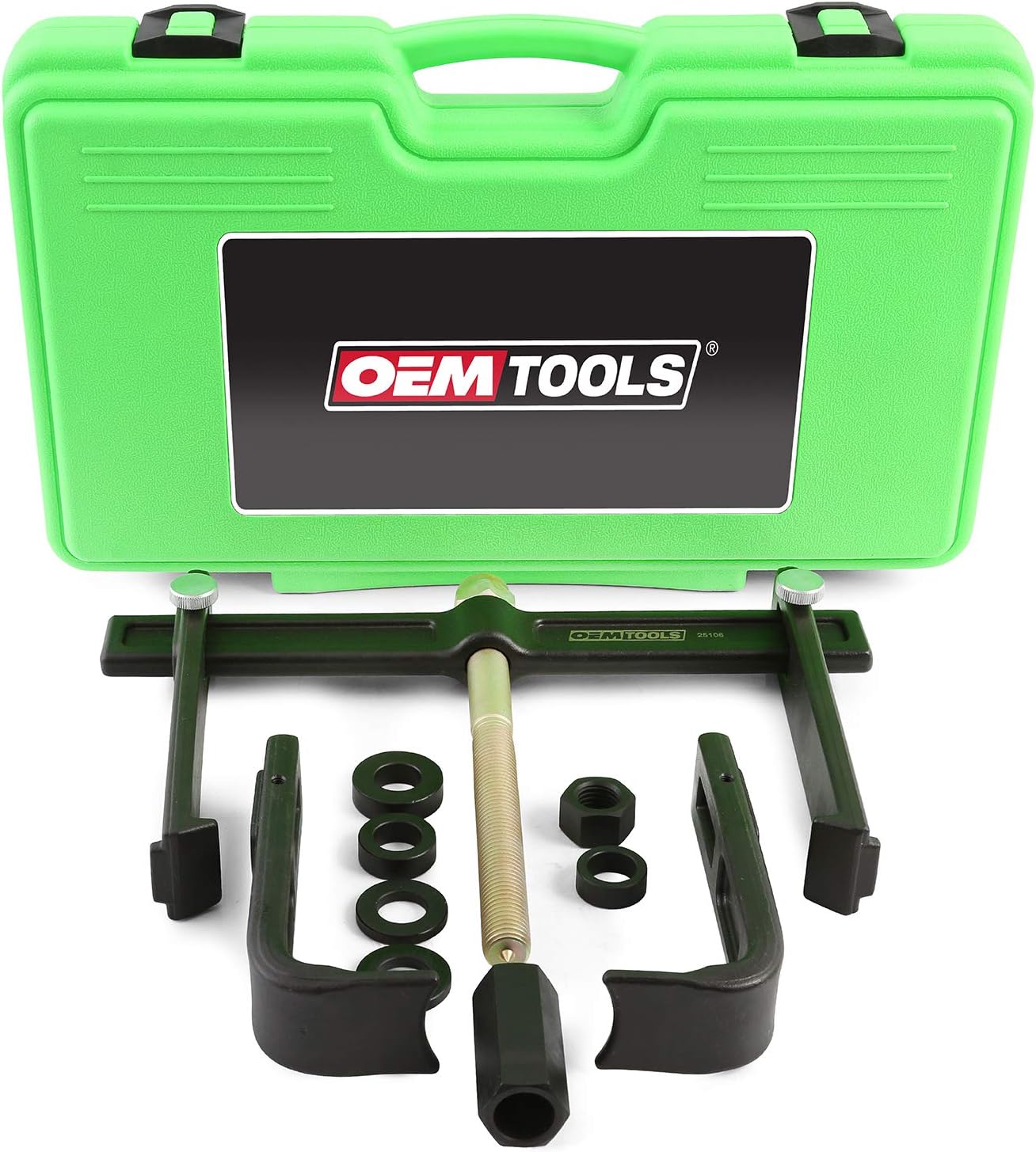OEMTOOLS 25106 Brake Drum Puller and Rotor Removal Tool, 12-3/4 In Jaw Spread, Impact Wrench Compatible, 7-Ton Pulling Force, Not for Oversized Brake Drums or Drums Without Outer Lip